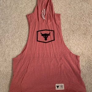 MENS Under Armour Project rock sleeveless hoodie